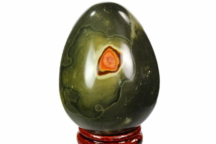 Polished Polychrome Jasper Egg - Madagascar #104656